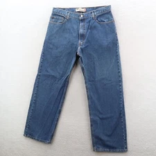 Levis Jeans Mens 38x32 Blue 569 Loose Straight Denim Grunge Y2K Skater Punk