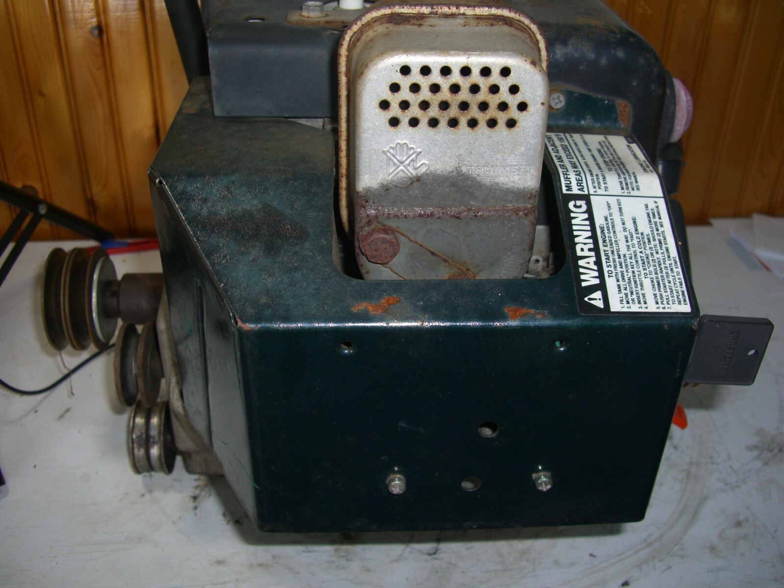 Tecumseh 9HP 318cc Dual Shaft Engine Craftsman 143.999005 Snow Blower Motor eBay