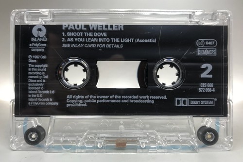 Paul Weller BRUSHED EP Cassette CIS 666 **UK 1ST ISSUE 1997** VG+/EX TESTED - Picture 7 of 10