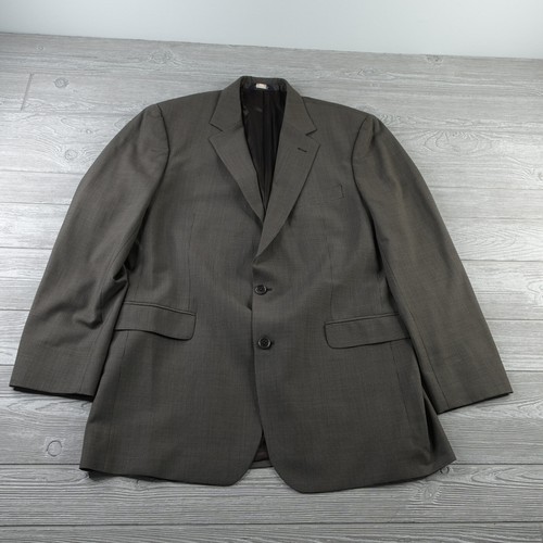 Brooks Brothers 346 Stretch Full Suit Men's 43L 36W 2 Piece Brown - Picture 2 of 16