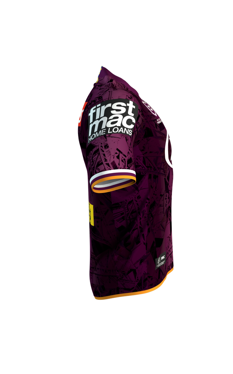 Brisbane Broncos NRL ISC City Alternate Jersey Sizes S-7XL T0