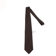 Italo Ferretti NWT Neck Tie Black w/ Blue/Gray/Yellow 100% Silk Made in Italy