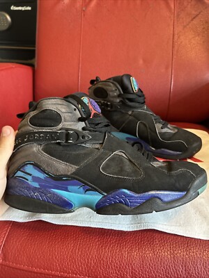Nike Air Jordan 8 Aqua 2015 305381-025 OG VIII Black Purple Teal