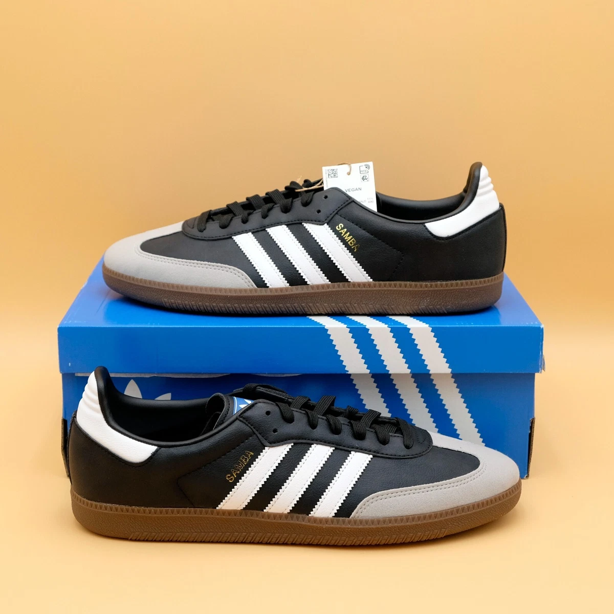 adidas Samba Vegan Low White Gum | eBay