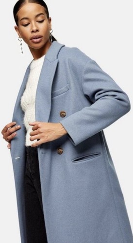 brooke double breasted long coat topshop