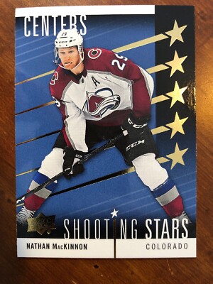 19-20 UD Series 1 Hockey Shooting Stars SSC-5 Nathan MacKinnon