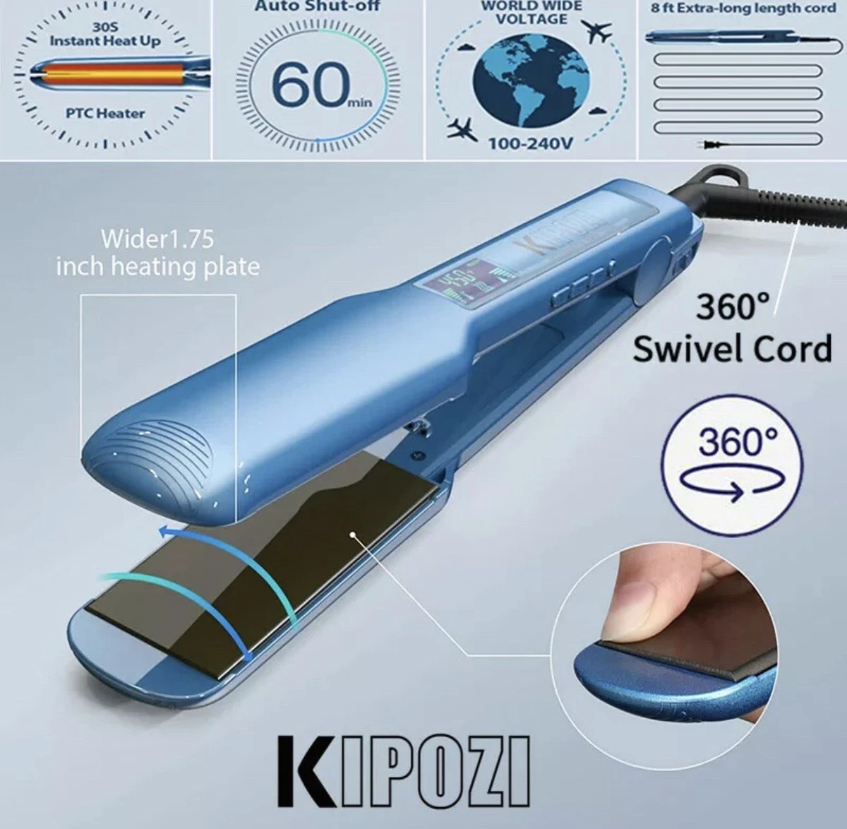 Kipozi nano titanium flat clearance iron