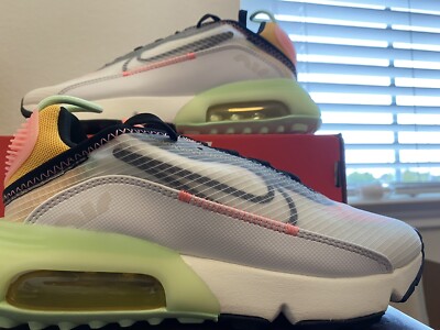 Nike AIR MAX 2090 White Green Pink CZ3867-100 Sz W