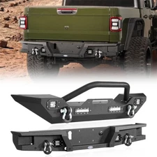 Steel Front Winch Bumper or Rear Step Bumper for Jeep Gladiator JT 2020-2025