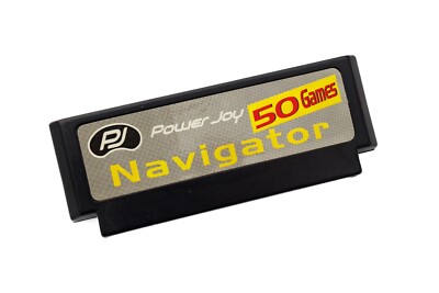Power Joy Navigator TV Game System CARTRIDGE ONLY Includes 50 Games PJ Black