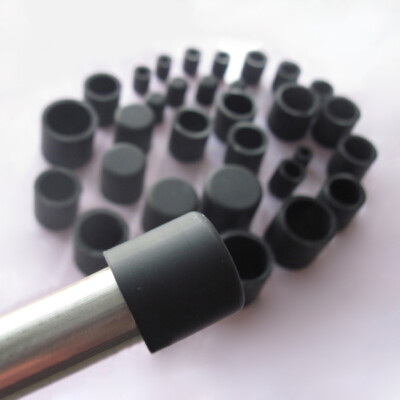 Black Silicone Rubber Hose End Blanking Cover Caps 2.8~60.5mm Cap Heat Resist