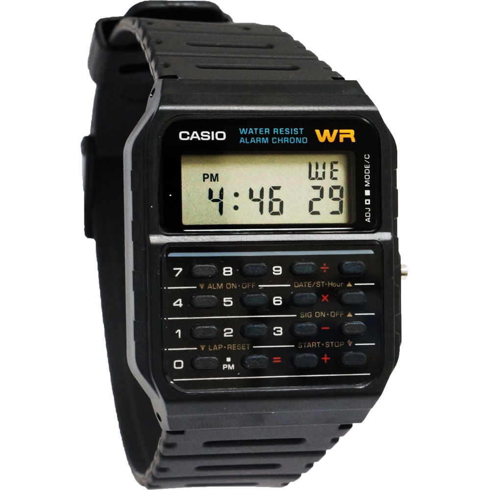 casio digital watch with calculator