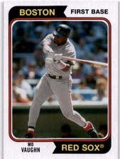 MO VAUGHN 2020 Topps Archives 1974 Design #150 Red Sox