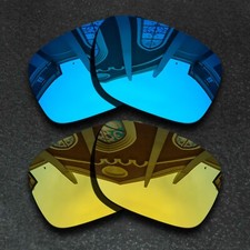 US Blue Gold Polarized Replacement Lenses For-Oakley Holbrook OO9102