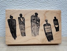Judy Duke Barrier Canyon Figures Wood Mounted Rubber Stamp