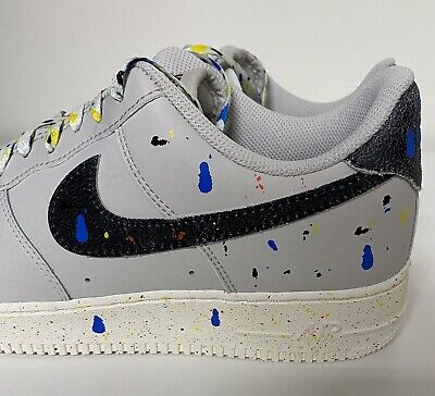 Nike Air Force 1 '07 LV8 Paint Splatter Light Bone Black Nike Air Force 1 '07 LV8 Paint Splatter Light Bone Black