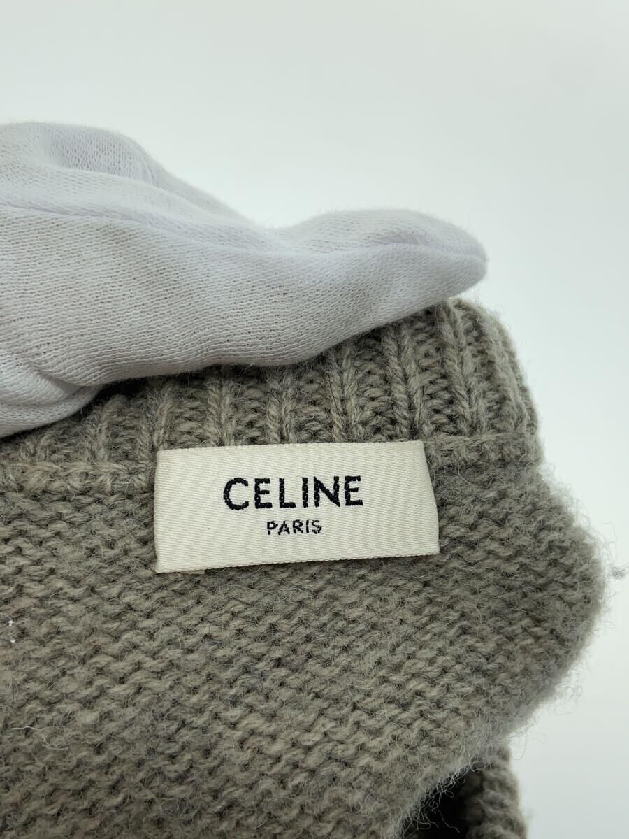 CELINE knit sweater 23AW triomphe stripe crew neck L wool CELINE knit sweater 23AW triomphe stripe crew neck L wool