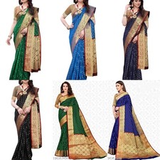 Women's Art Silk saree with Separate Blouse Piece