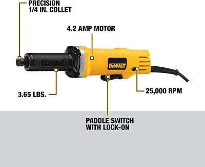Retificadeira 1-1/2 (38 Mm) 450w 220v Pinça 6mm Dwe4887-B2 Dewalt