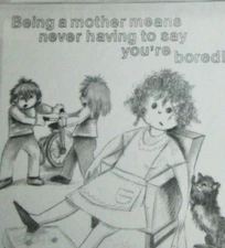 Tri Chem Poster Humor Sampler Motto 9"X12" Picture to Paint Mother's Day # 2474