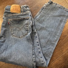 Levi  s 505 Regular Fit Straight Leg; Men  s Sz 36x32 Made In USA