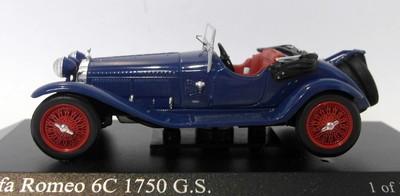 1:43 Minichamps Alfa Romeo 6c 1750 GS convertible 1930 Blue