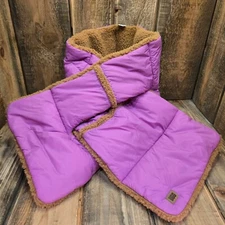 UGG PUFFY PULL THROUGH SCARF REVERSIBLE WOMENS O/S ~ BODACIOUS/BROWN