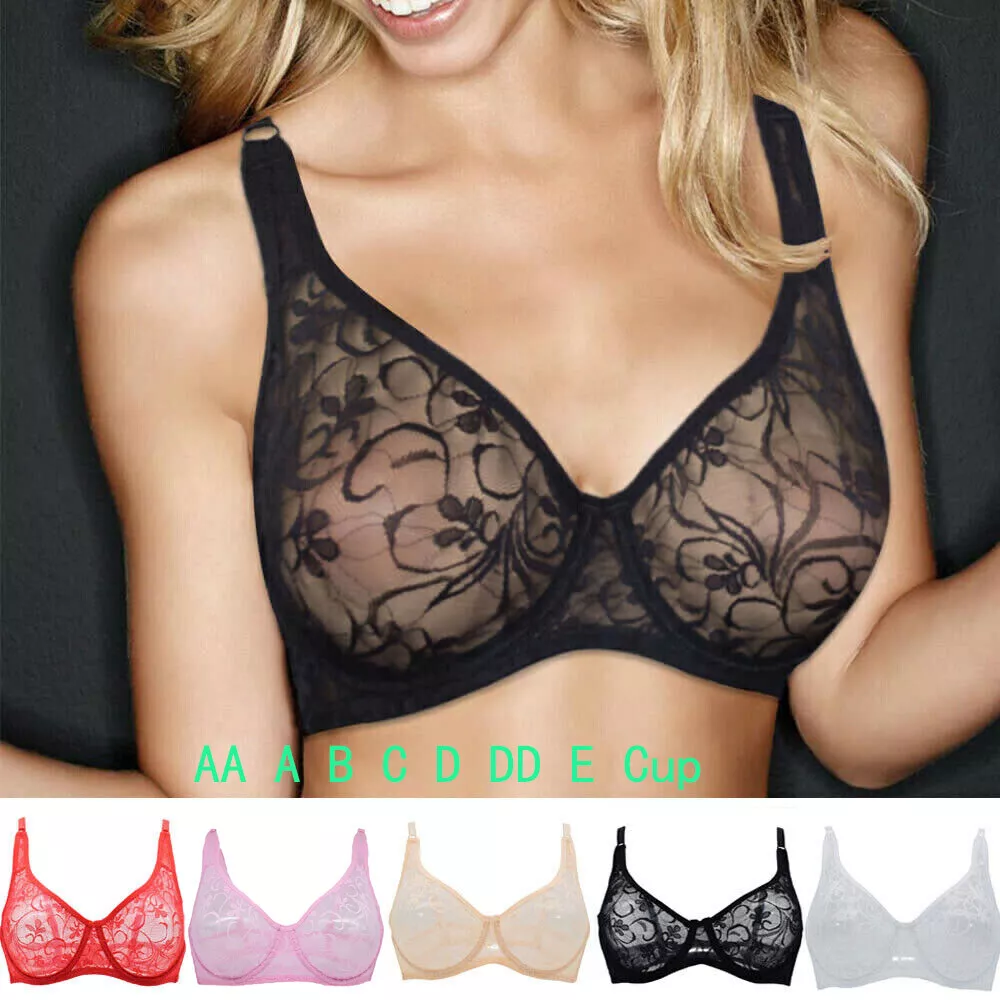 Super Hot Ladies Bra Lace Non Padded Bras See Through Sexy Lingerie  Underwear UK