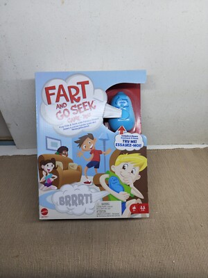 Fart and Go Seek - Hide and Seek Game with Farting Beans - Mattel - New
