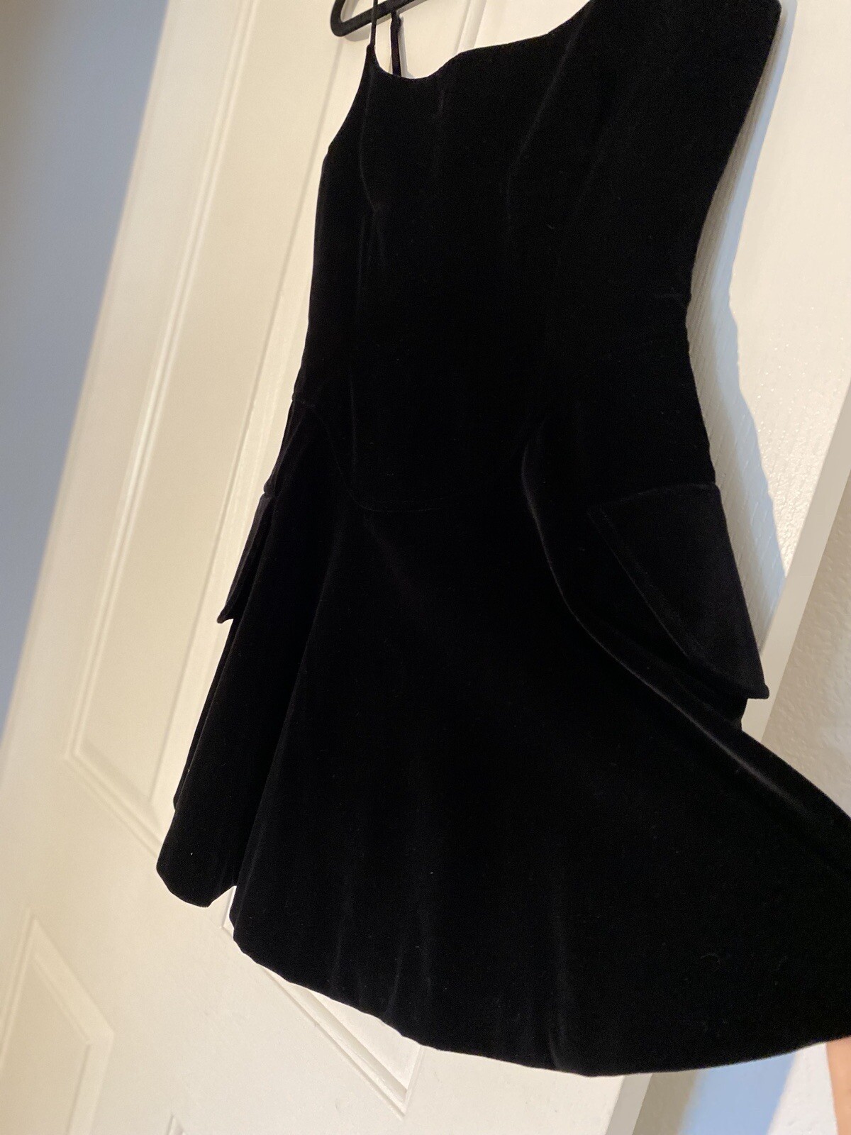 alexander wang fit and flare velvet mini dress green