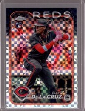 ELLY De La CRUZ 2024 Topps Chrome #44 Xfractor Rookie RC Cincinnati Reds