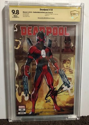 Rob Liefeld Signed Autographed DEADPOOL #10 Major X Comic 9.8 CBCS Graded