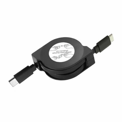 Retractable PD 60W USB C to USB C Data Cable, Notebook Fast Charging Cord