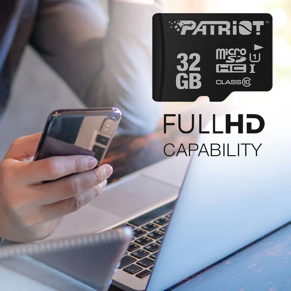 Patriot LX 32GB SDHC Class 10 USH-I Highspeed MicroSDHC Flash Memory Card 5-PACK - Image 3 of 4
