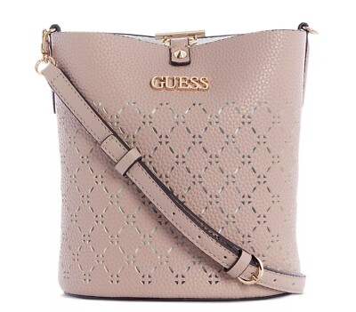   GUESS Amara Bucket MINI Biscuit NWT      