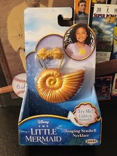 2023 Disney New Movie The Little Mermaid Ariel Singing Seashell Necklace NEW