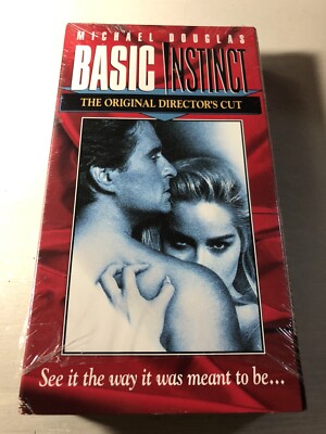 Basic Instinct - Original Directors Cut (1992) VHS Mystery Thriller Sharon Stone