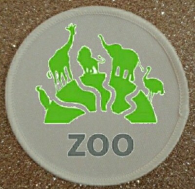  3'' Zoo Crew Team Bügelbild/Aufnähen Sublimation Patch Abzeichen