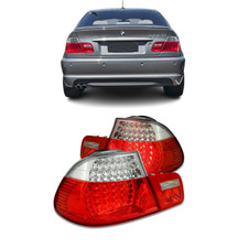 BMW E46 2dr coupe & M3 1999 - 2003 L.E.D. LED  RED CLEAR tail rear lamps lights
