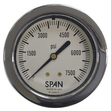 THUEMLING LFP-SCBA-200 Pressure Gauge,0 to 200 psi,2-1/2" Dial 52VR87