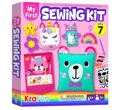 #ad KRAFUN My First Sewing Kit for Beginner Kids Arts Miniature $36.99