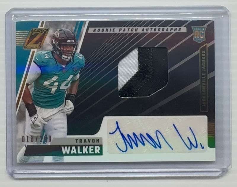 2022 Panini Zenith Travon Walker Rookie Patch Auto RC #18/299