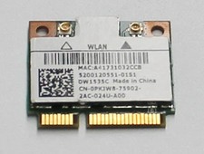 PKJW8 Dell Wifi WLAN Card 802.11N Dw1535C T02G "GRADE A"