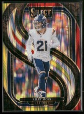 2024 Panini Select #190 Riley Moss Red & Yellow Prizm Shock Denver Broncos