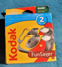 Vintage Kodak Funsaver One Time Use Film Camera 2 Pack New Sealed Expired 2011
