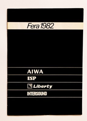 Swiss Exhibition FERA 1982 Home Audio Original Rare Catalog Pricelist  AIWA ISP