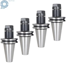 Collet Chuck CAT40-ER20 2.76"Gage Length Runout Chucks Tool Holder 4Pcs