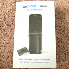 Zoom ZDM-1 Dynamic Vocal Microphone Supercardioid Broadcast Wired Black