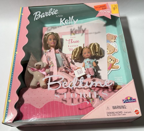 NEW Barbie Bedtime Stories Bed #88843 And Barbie & Kelly Dolls #29426 Toys R Us - Picture 14 of 23