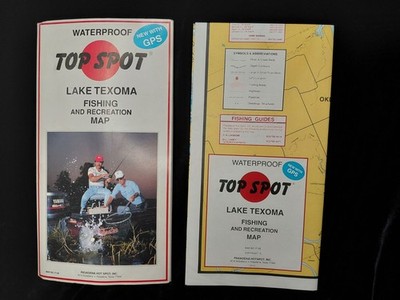 Top Spot F128 Waterproof Lake Texoma, Tx Fishing & Recreation Gps Map